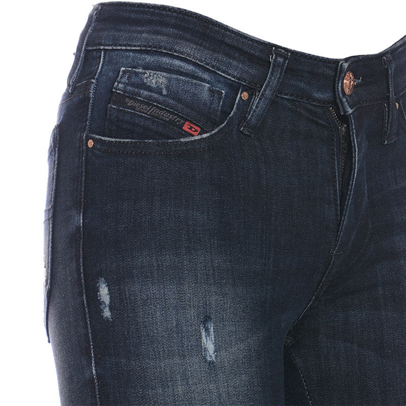 DIESEL SKINZEE-XP RB010 Womens Jeans Super Skinny Regular Waist Fit Denim Pants