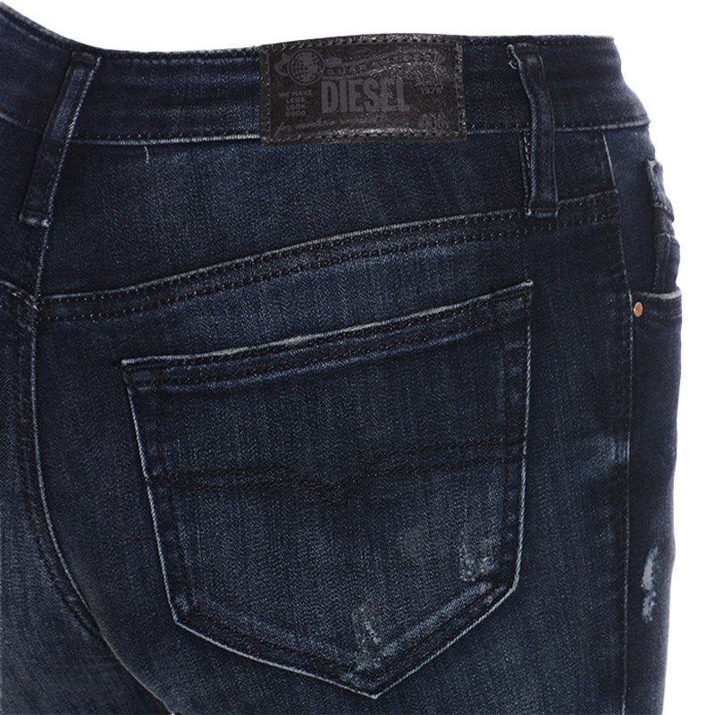 DIESEL SKINZEE-XP RB010 Womens Jeans Super Skinny Regular Waist Fit Denim Pants