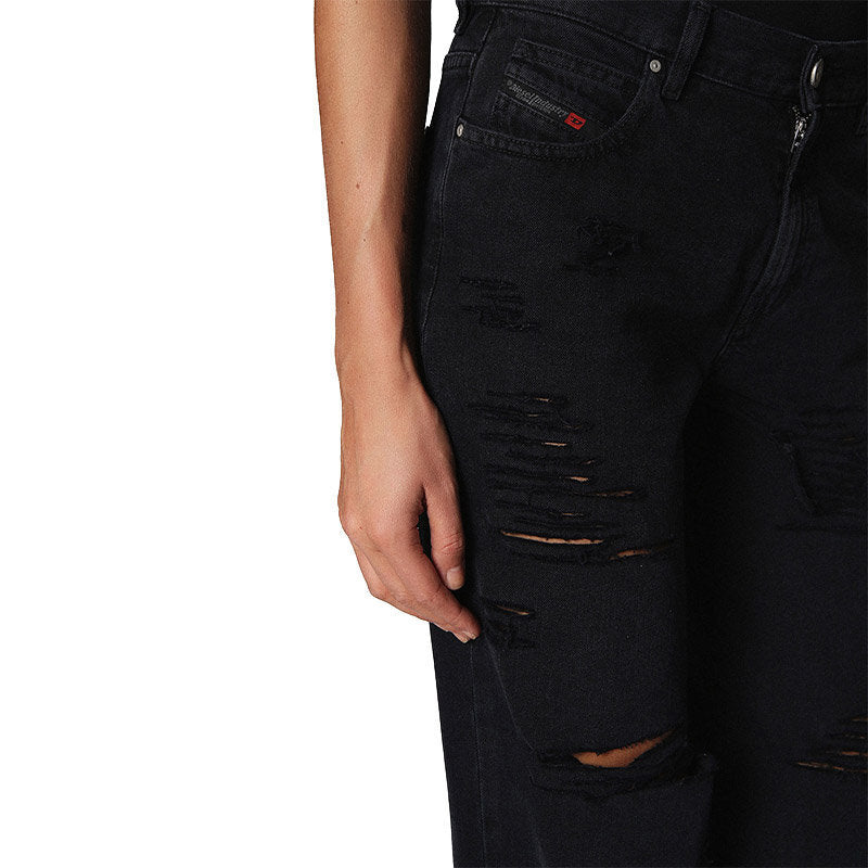 DIESEL NICLAH 084NZ Womens Jeans Denim Regular Straight High Waist Fit Pants