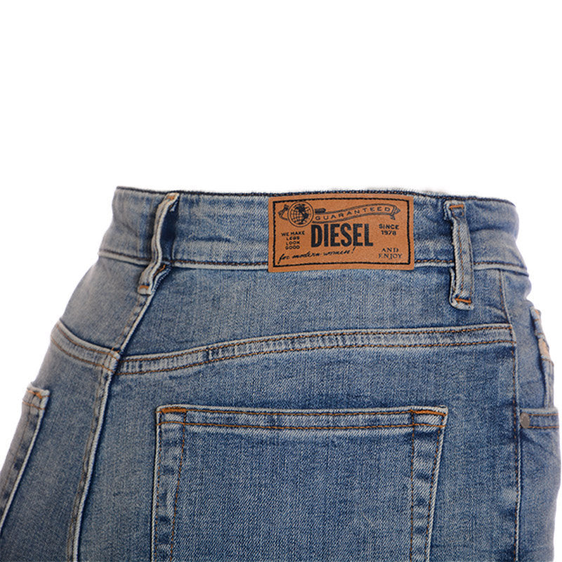 DIESEL D EISELLE RB021 Womens Jeans Short Denim Regular Fit Summer Casual Shorts