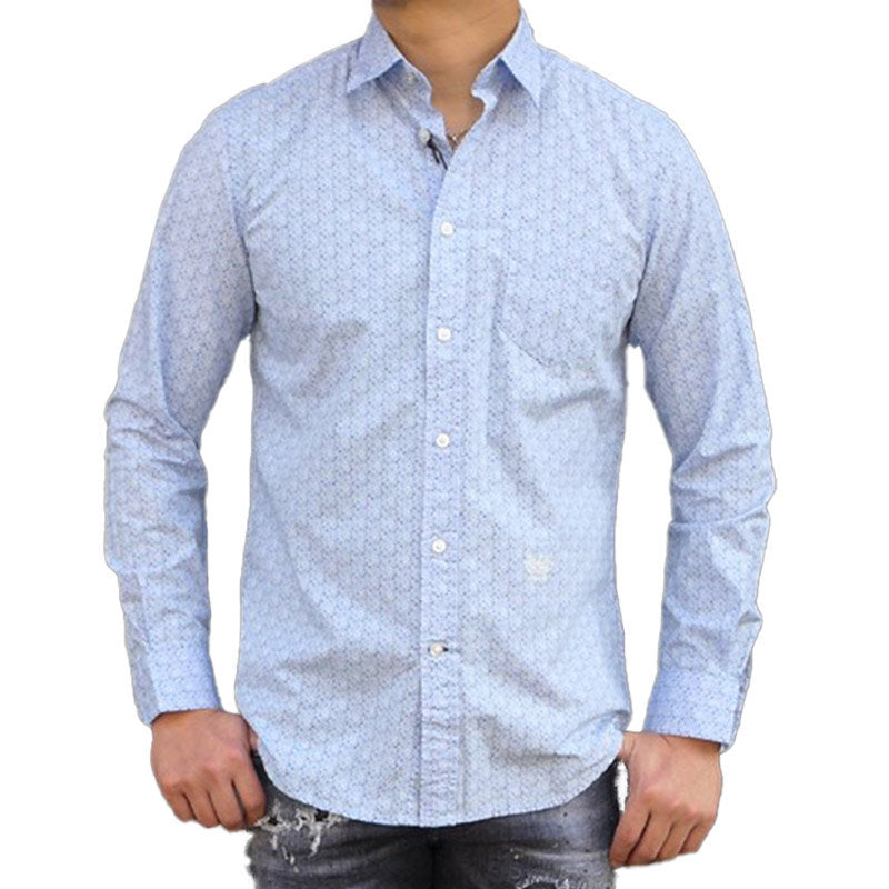 DIESEL S DUNES Mens Shirt Slim Contemporary Fit Casual Cotton Long Sleeve Office