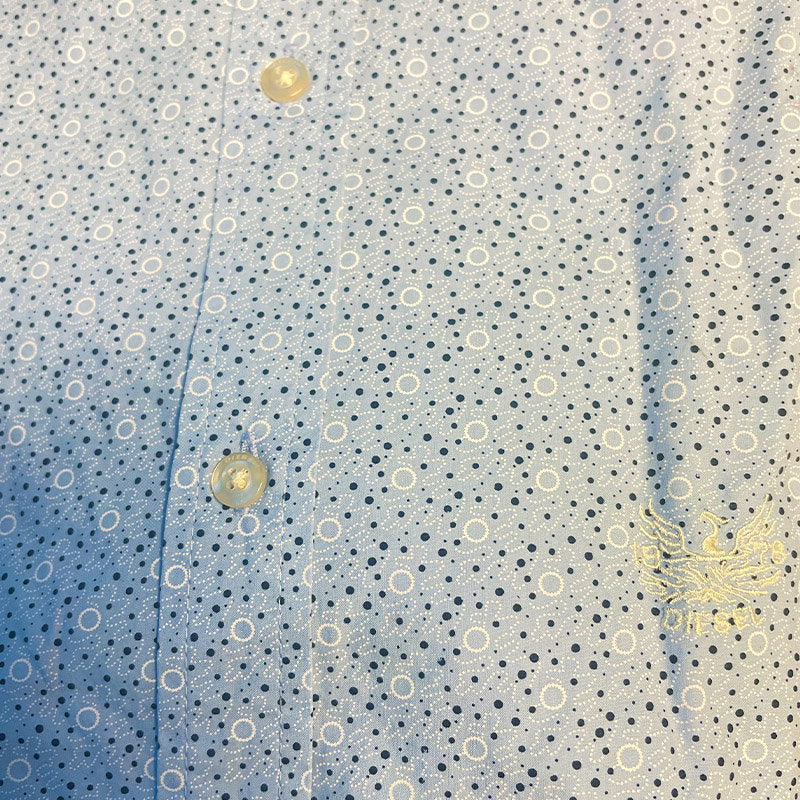 DIESEL S DUNES Mens Shirt Slim Contemporary Fit Casual Cotton Long Sleeve Office