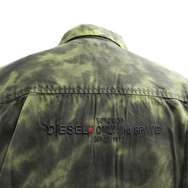 DIESEL S TIGGE Mens Shirt Regular Fit Casual Cotton Short Sleeve Work Office