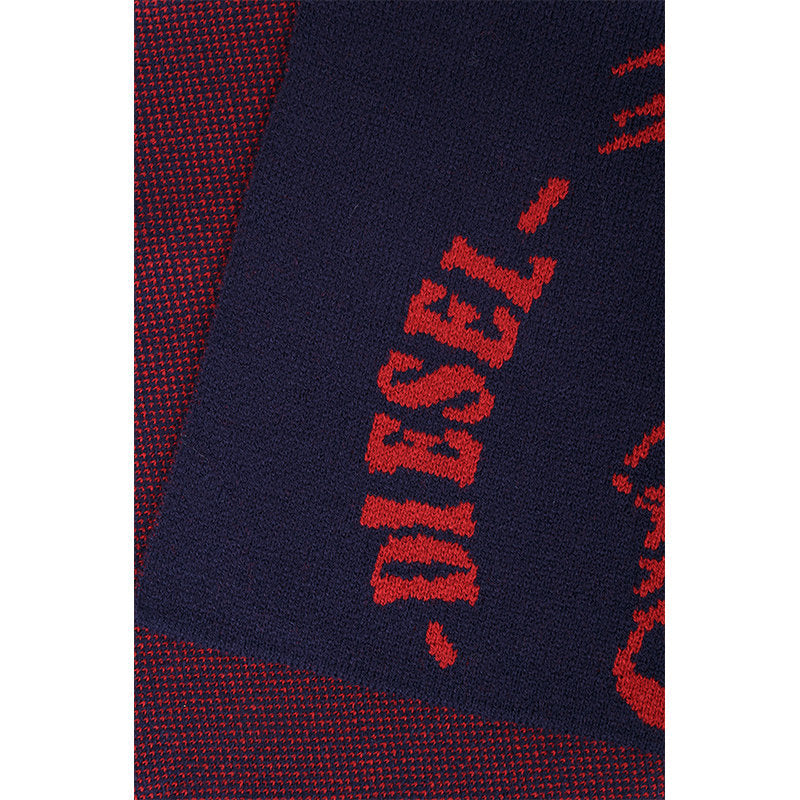 DIESEL K-DUBOO Mens Scarf Winter Shawl Wrap Casual Gents Scarves Muffler Navy