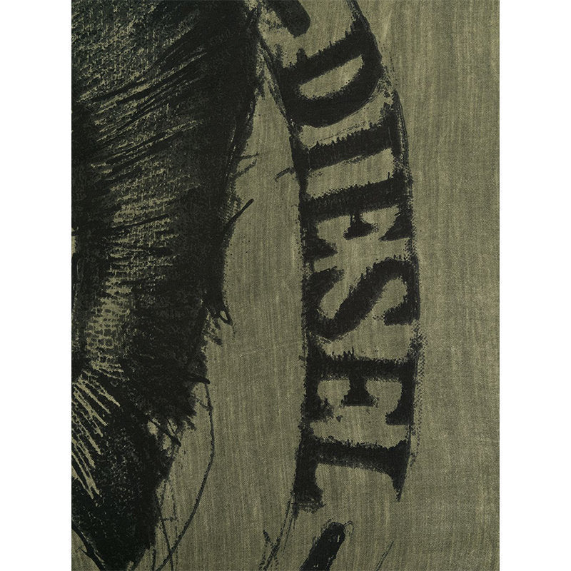 DIESEL SWILLOT A Mens Scarf Winter Shawl Wrap Casual Gents Scarves Green Muffler