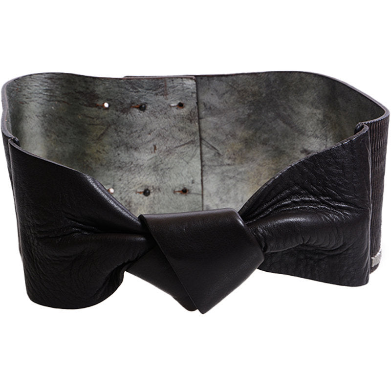 DIESEL BURIELLE Womens Belts Genuine Cow Leather Vintage Ladies Bow Waist Belts