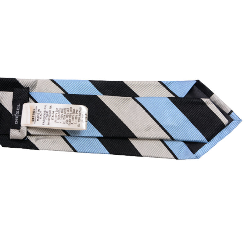 DIESEL TISAAK Mens Tie Binder Classic Formal Wedding Self Tied Made In Italy