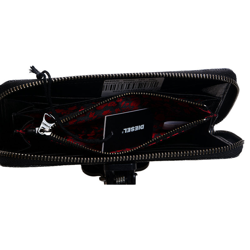 DIESEL PROTOTIPI Womens Wallet Cotton Zipper Purse Credit Card Casual Mini Bag