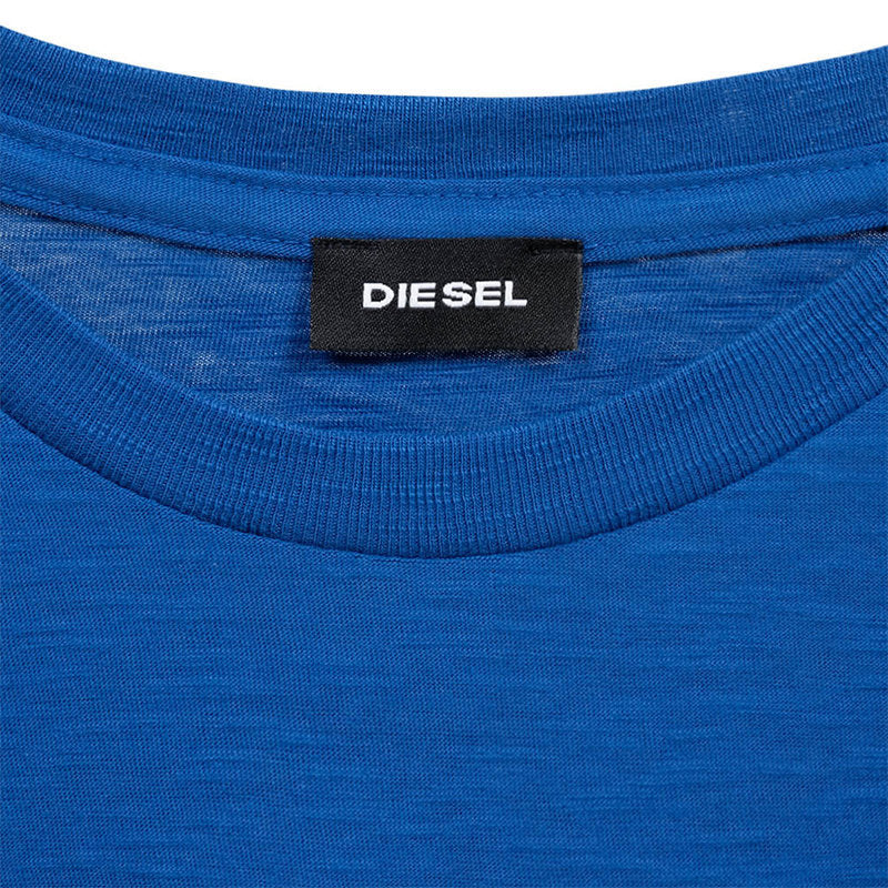 DIESEL T JOE QB Mens T Shirt Slim Fit Crew Neck Printed Casual Summer Cotton Tee