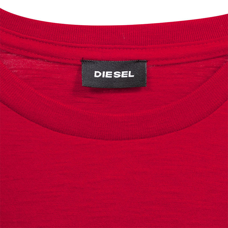 DIESEL T JOE QB Mens T Shirt Slim Fit Crew Neck Printed Casual Summer Cotton Tee