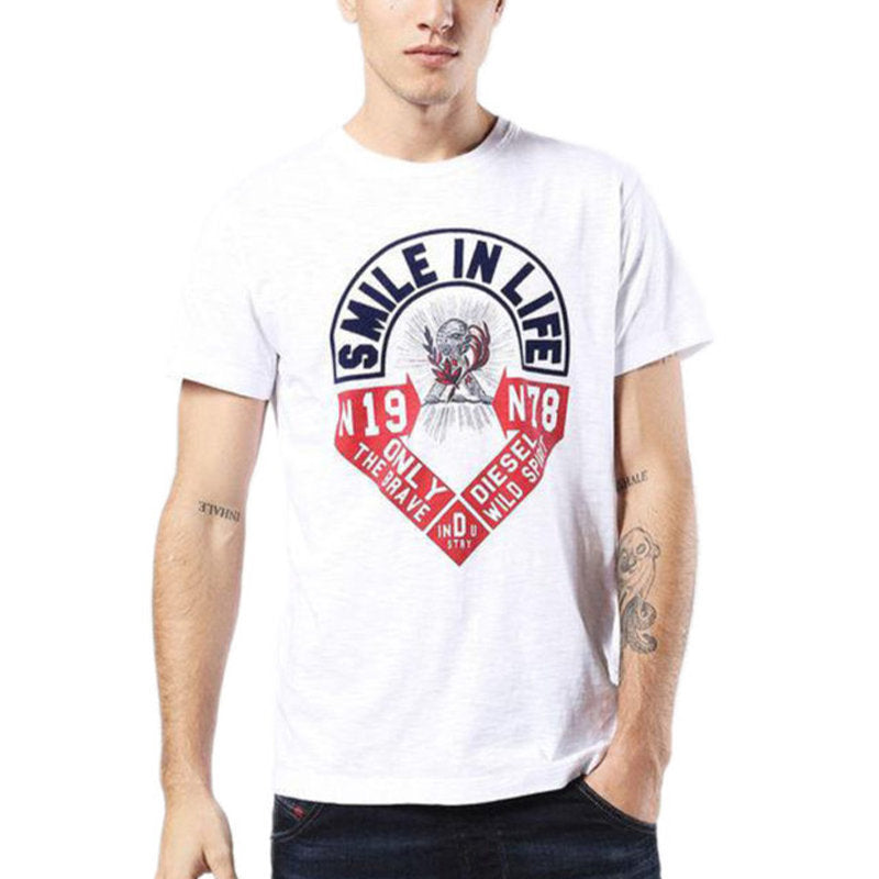 DIESEL T DIEGO HM Mens T Shirt Short Sleeve Crew Neck Casual Summer Cotton Tees