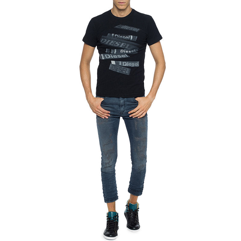 DIESEL T DIEGO QD Mens T Shirt Short Sleeve Crew Neck Casual Summer Cotton Tees
