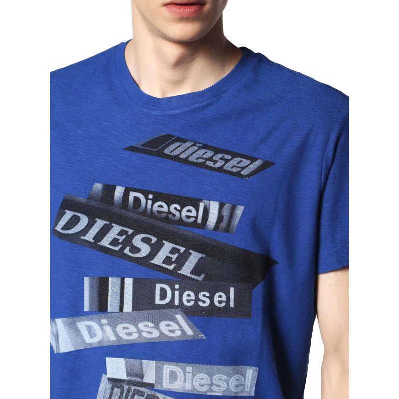 DIESEL T DIEGO QD Mens T Shirt Short Sleeve Crew Neck Casual Summer Cotton Tees