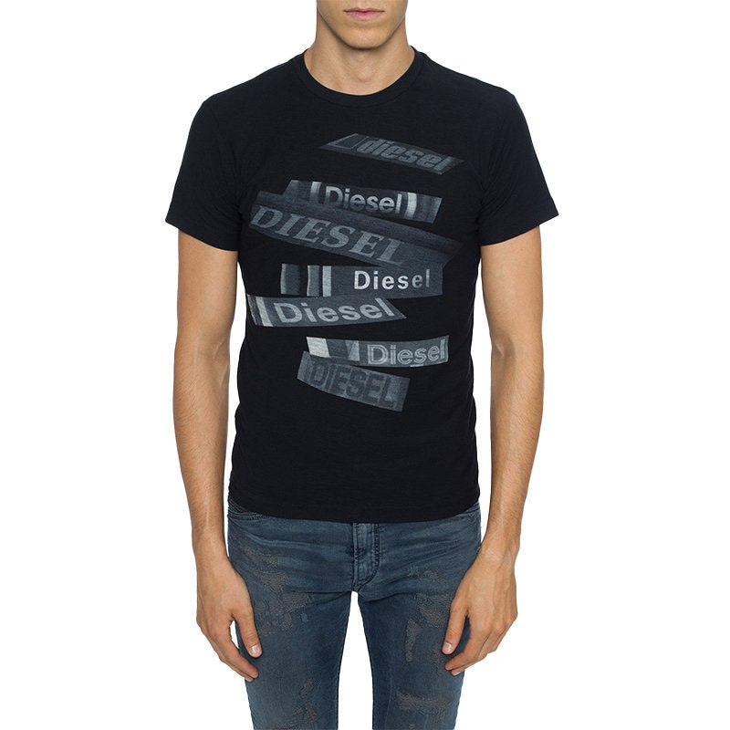 DIESEL T DIEGO QD Mens T Shirt Short Sleeve Crew Neck Casual Summer Cotton Tees