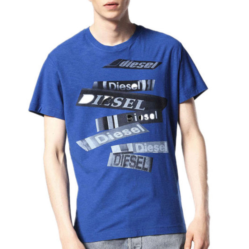 DIESEL T DIEGO QD Mens T Shirt Short Sleeve Crew Neck Casual Summer Cotton Tees