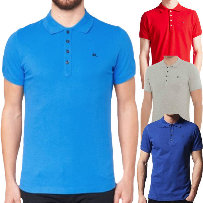 DIESEL T HEAL Mens Polo Shirt Short Sleeve Casual Summer Outwear Golf Cotton Tee