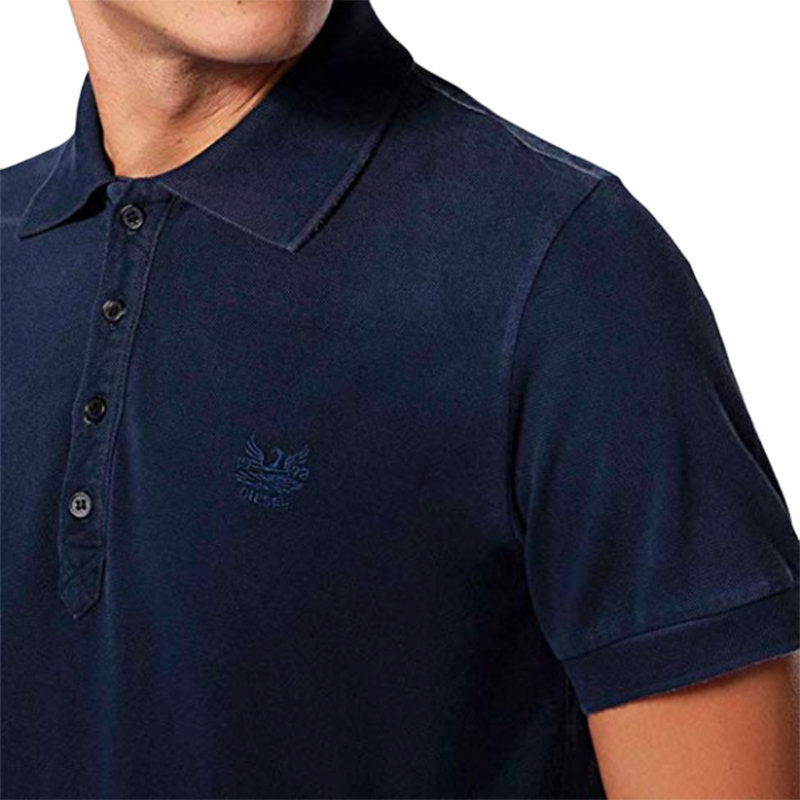 DIESEL T NIGHT Mens Polo Shirt Short Sleeve Collar Neck Casual Summer Cotton Tee