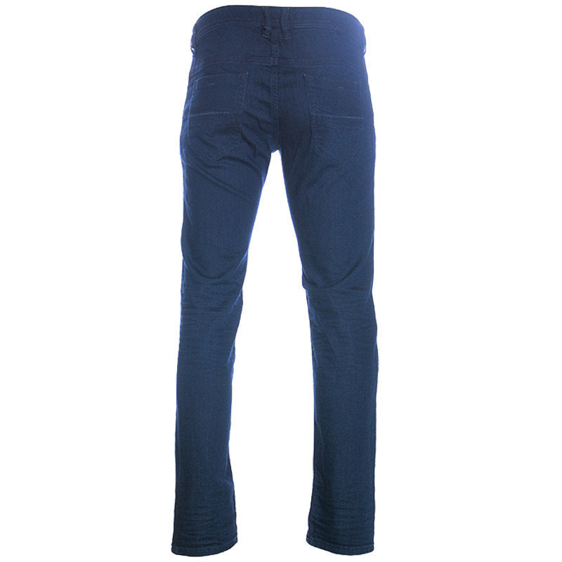 DIESEL THOMMER 085AQ Mens Jeans Stretchy Regular Slim Fit Denim Pants Dark Blue
