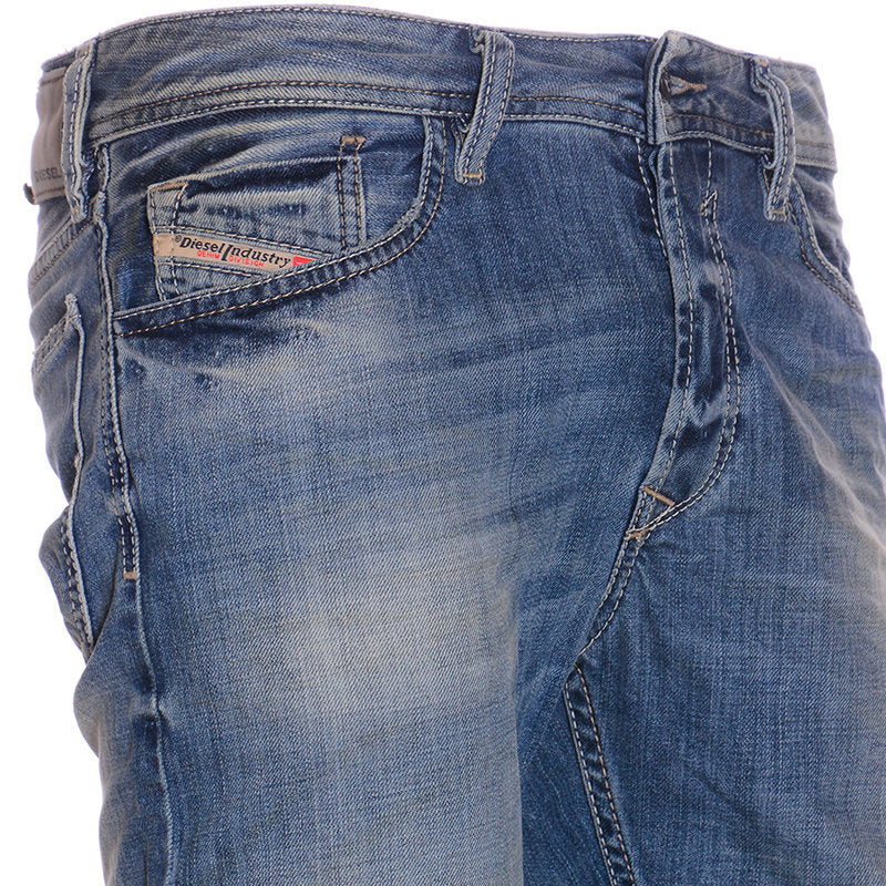 DIESEL WAYKEE 0840L Mens Jeans Denim Regular Straight Fit Casual Trousers Cotton