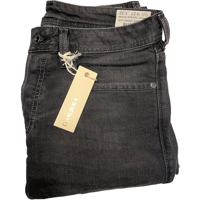 DIESEL BUSTER U822R Mens Denim Jeans Casual Stretch Regular Slim Tapered Trouser