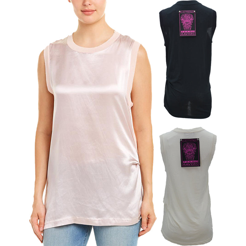 DIESEL T HEIKA Womens Dress T-Shirt Vest Round Neck Sleeveless Casual Tank Top