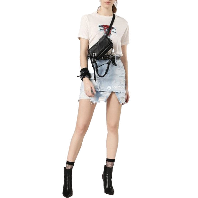 DIESEL T SILY P Womens T Shirt Crew Neck Short Sleeves Regular Fit Casual Top