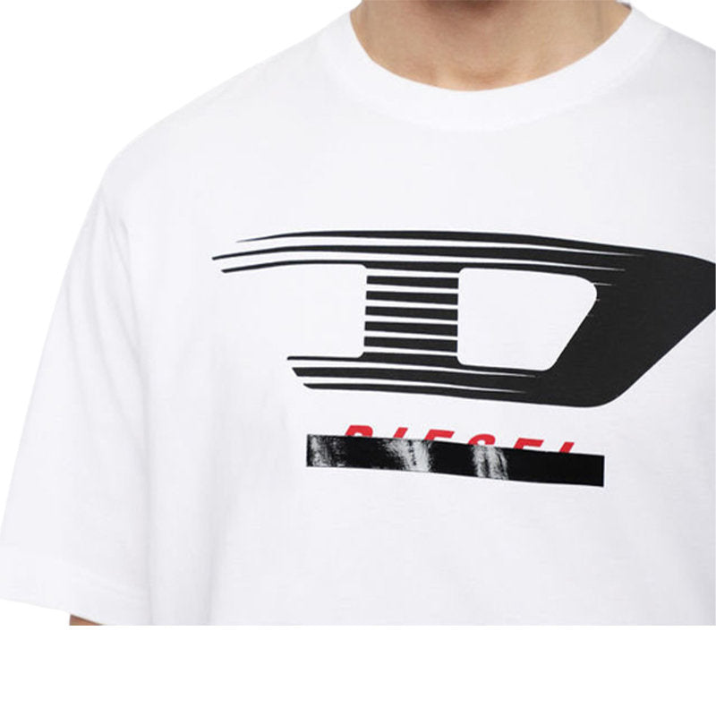 DIESEL T JUST Y4 Mens T Shirt Crew Neck Short Sleeve Casual Cotton Tee