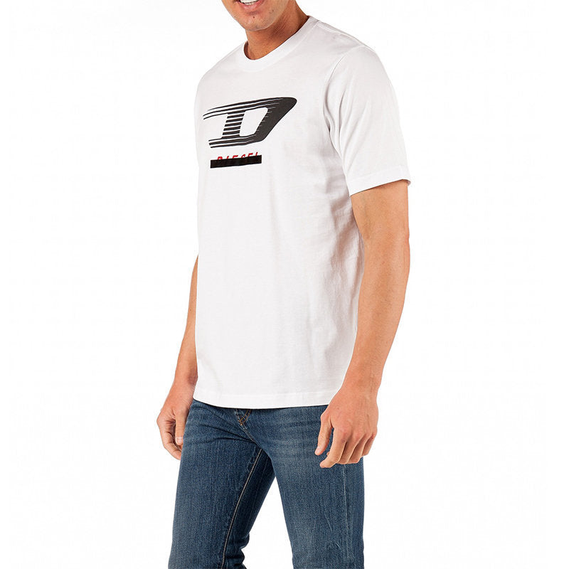 DIESEL T JUST Y4 Mens T Shirt Crew Neck Short Sleeve Casual Cotton Tee