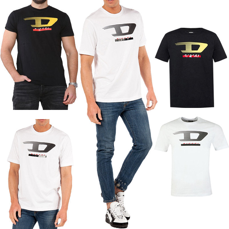 DIESEL T JUST Y4 Mens T Shirt Crew Neck Short Sleeve Casual Cotton Tee