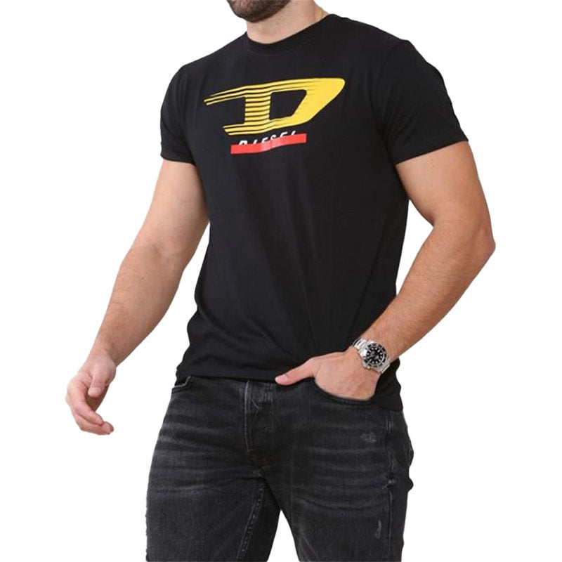 DIESEL T JUST Y4 Mens T Shirt Crew Neck Short Sleeve Casual Cotton Tee