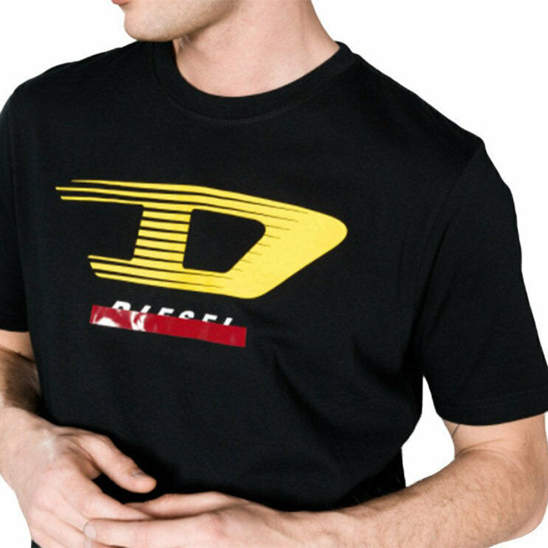 DIESEL T JUST Y4 Mens T Shirt Crew Neck Short Sleeve Casual Cotton Tee