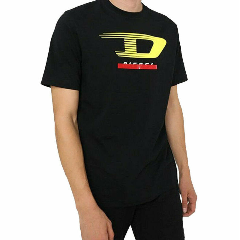 DIESEL T JUST Y4 Mens T Shirt Crew Neck Short Sleeve Casual Cotton Tee