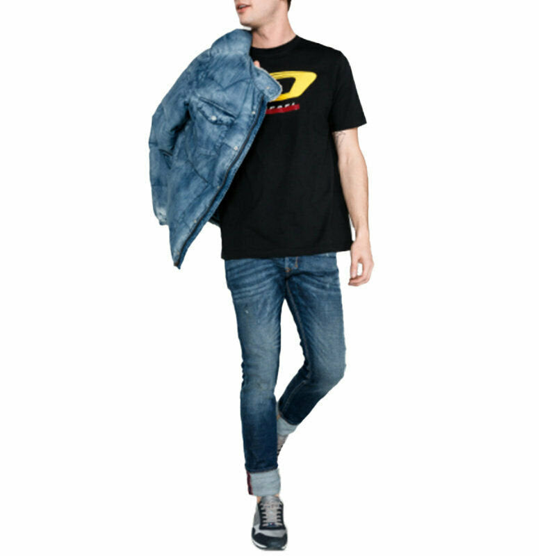 DIESEL T JUST Y4 Mens T Shirt Crew Neck Short Sleeve Casual Cotton Tee