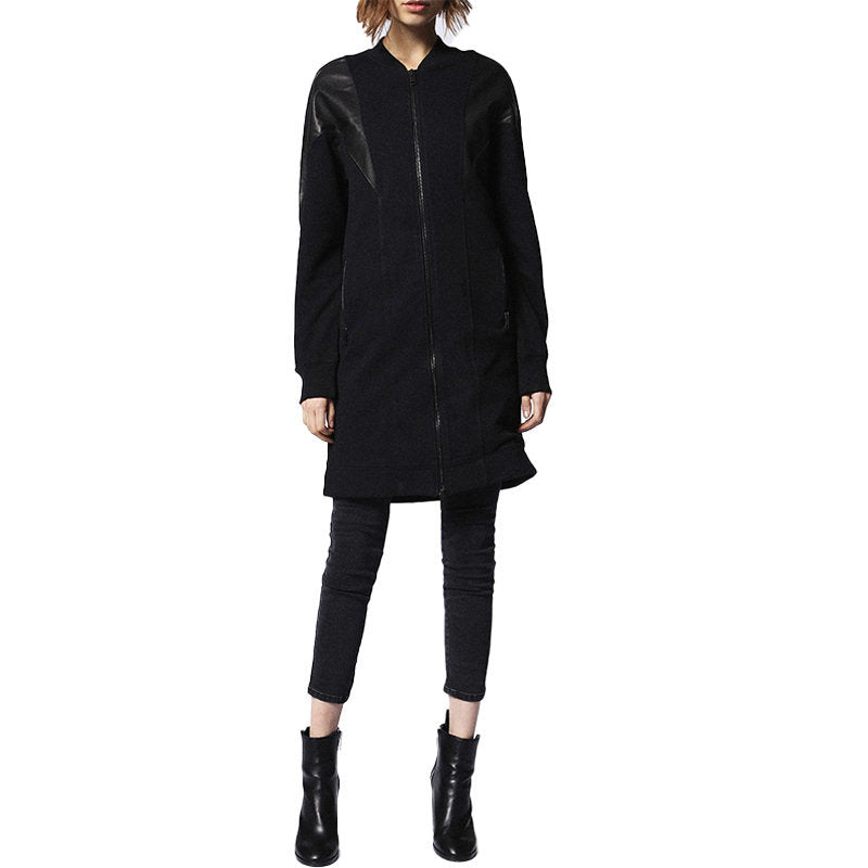 DIESEL G Consuelo Womens Jacket Long Cardigan Shrug Black Slim Dress Zipped S