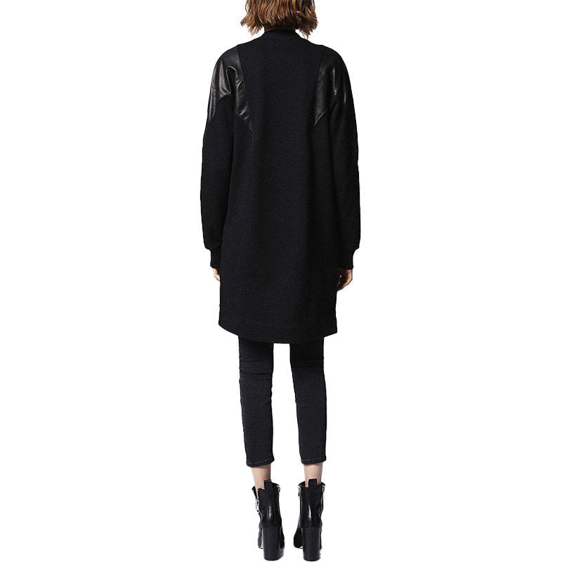 DIESEL G Consuelo Womens Jacket Long Cardigan Shrug Black Slim Dress Zipped S