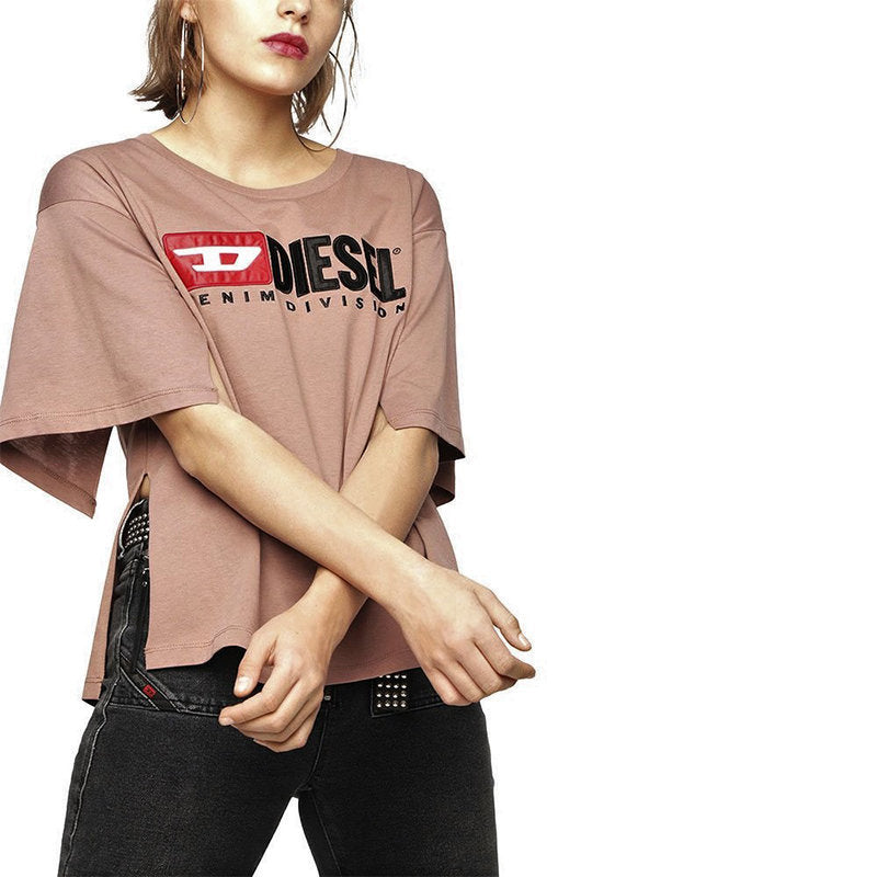 DIESEL T JACKY D Womens T Shirt Crew Neck Short Sleeve Top Casual Summer Tee