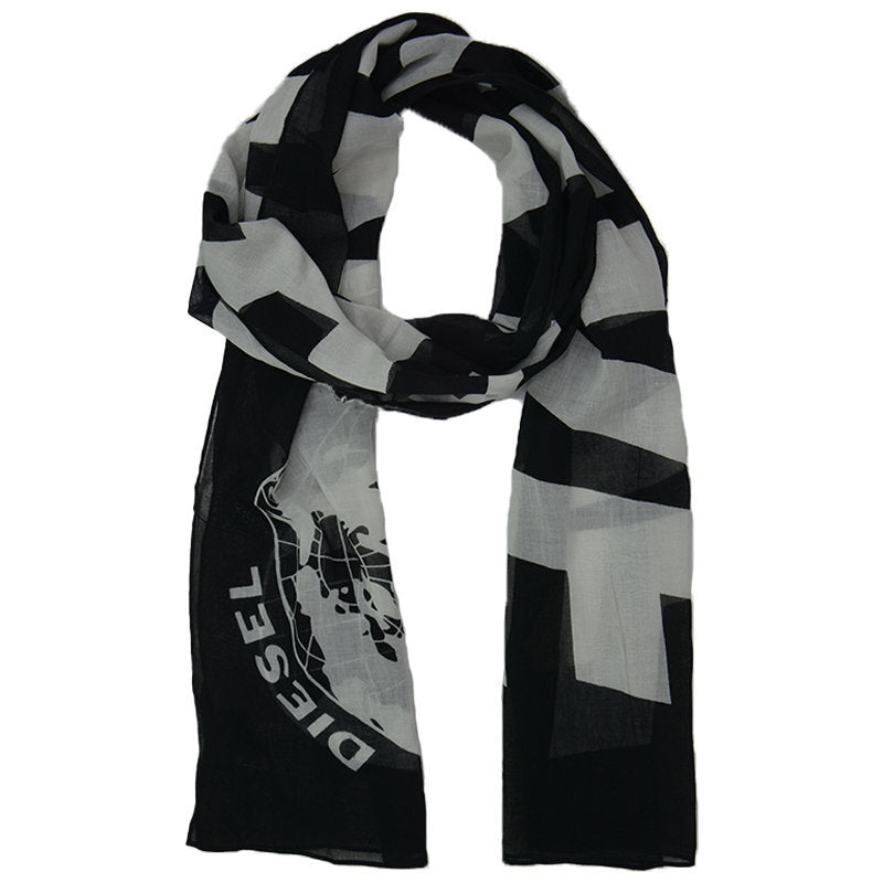 DIESEL S LOGO Mens Scarf Winter Shawl Neck Wrap Casual Gents Scarves Mufflers