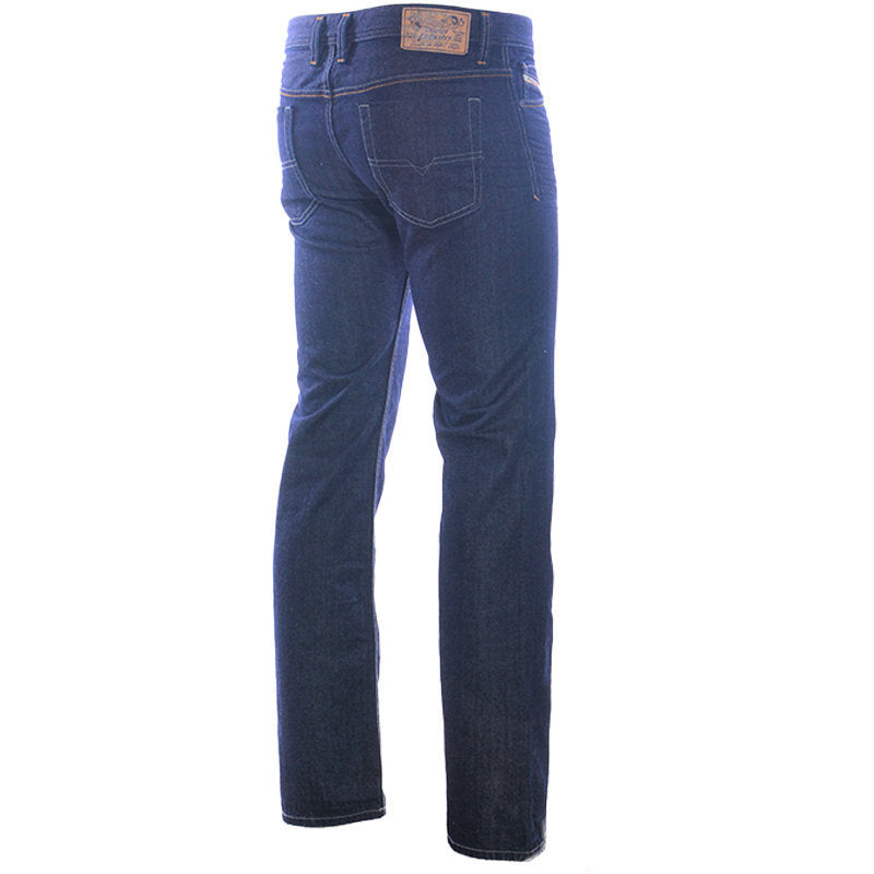 DIESEL VIKER ORUS7 Mens Jeans Regular Fit Casual Cotton Denim Pants Dark Blue