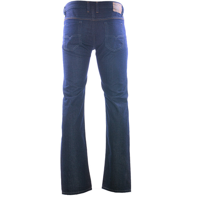 DIESEL VIKER ORUS7 Mens Jeans Regular Fit Casual Cotton Denim Pants Dark Blue