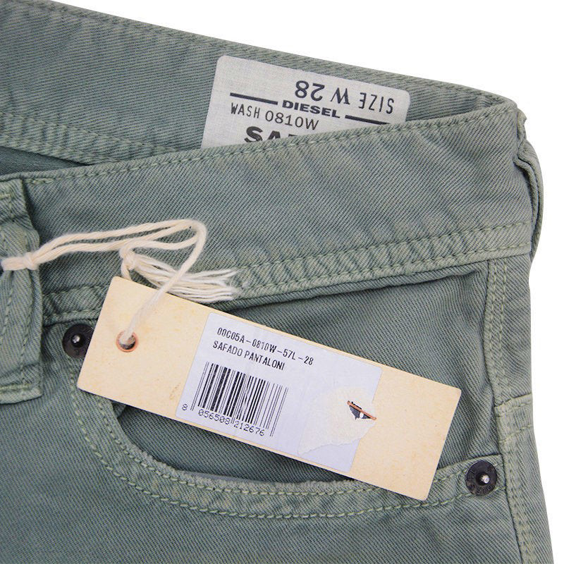 DIESEL SAFADO 0810W Mens Denim Jeans Regular Slim Casual Straight Cotton Pants