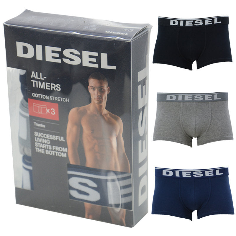 DIESEL Mens Boxer Trunks Shorts 3 Pack Soft Cotton High Quality Underwear GIFT