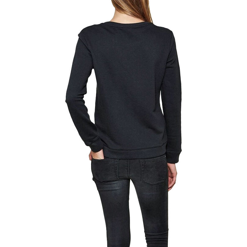 DIESEL F RADI T Felpa Womens Sweatshirts Crew Neck Black Pullover Winter Sweater