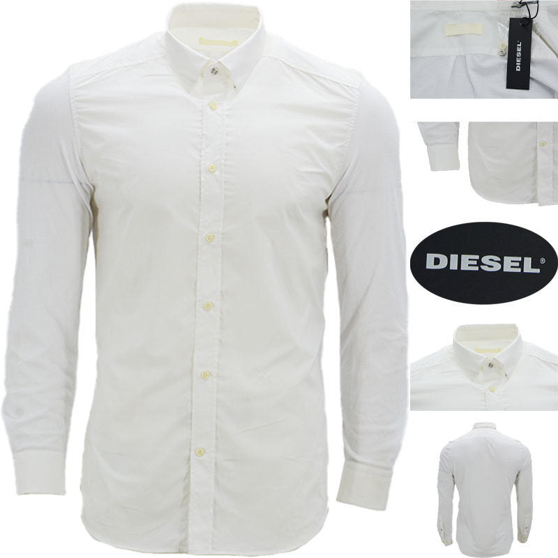 DIESEL S TOD Mens Shirts Button Down Long Sleeve Casual Office Lightweight Tops