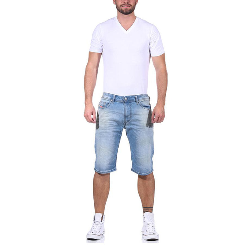 DIESEL THASHORT 084CU Mens Denim Shorts Dirty Look Faded Casual Summer Beachwear