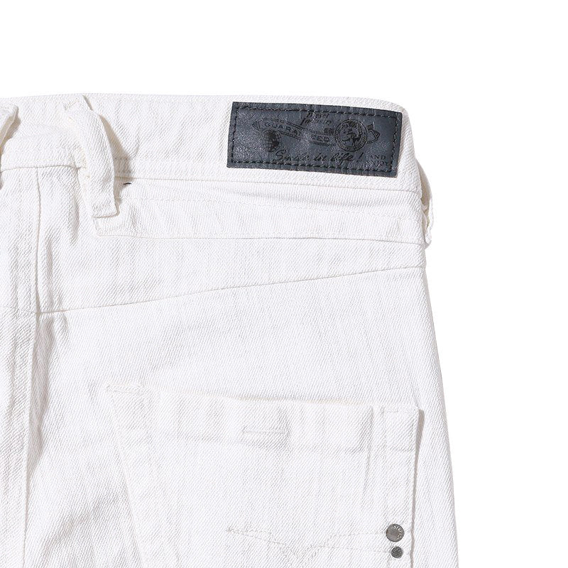 DIESEL BELTHER 0847E Mens Jeans Stretch Cotton Slim Fit Casual White Denim Pants