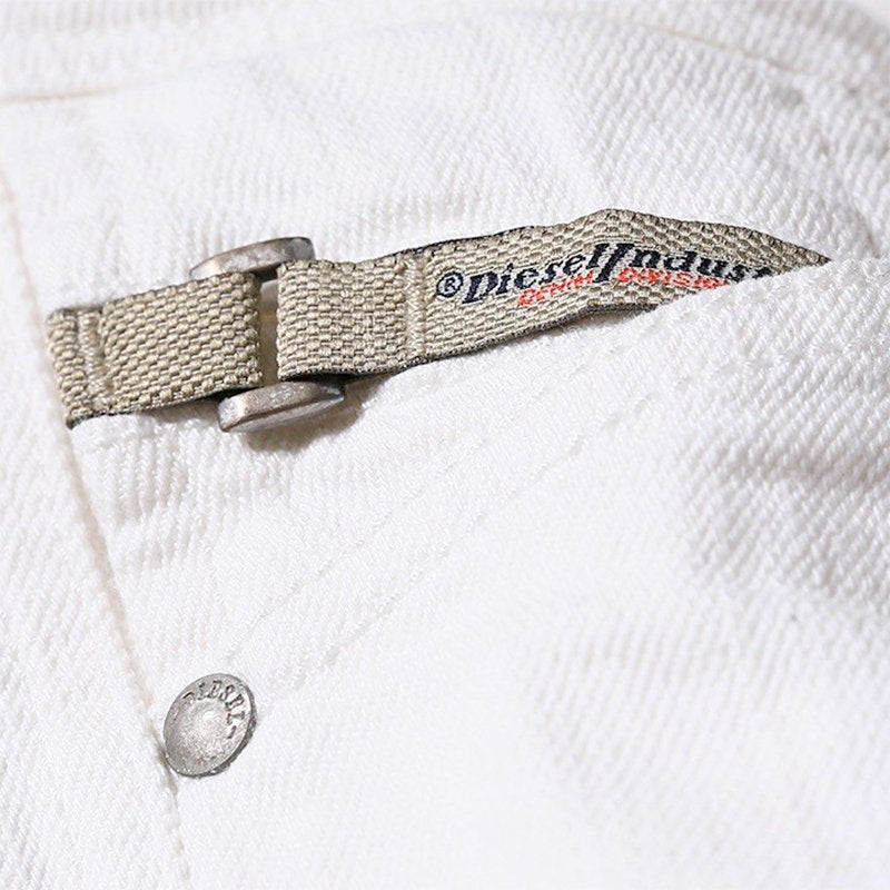 DIESEL BELTHER 0847E Mens Jeans Stretch Cotton Slim Fit Casual White Denim Pants