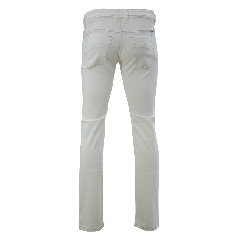 DIESEL IAKOP 008L1 Mens Denim Jeans Stretch Regular Slim Fit White Casual Pants