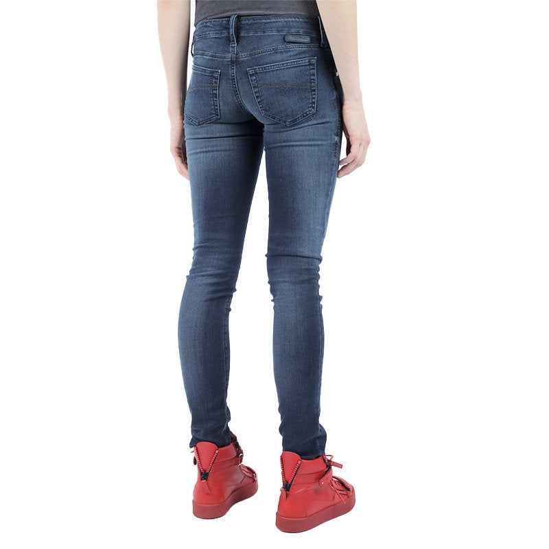 DIESEL GRUPEE NE 0848K Womens Denim Jeans Slim Fit Skinny Casual Blue Jogg Pants