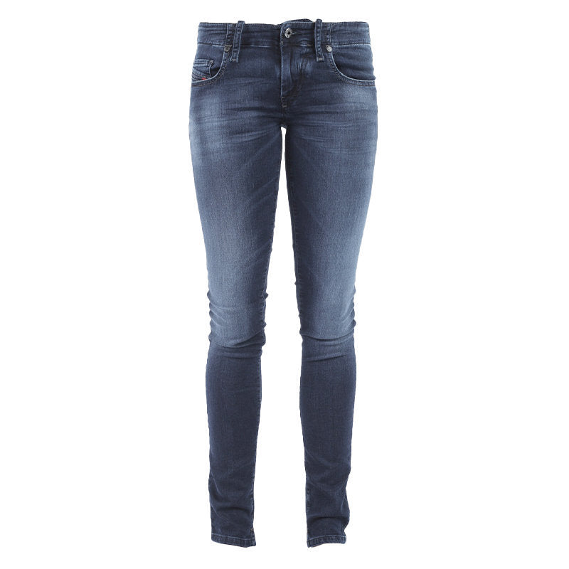 DIESEL GRUPEE NE 0848K Womens Denim Jeans Slim Fit Skinny Casual Blue Jogg Pants