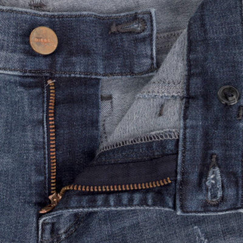 DIESEL LIVIER-S 0687L Womens Denim Jeans Skinny Slim Fit Jegging Stretch Faded